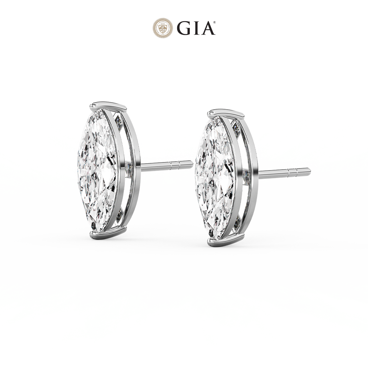 Marquise Natural Diamond Studs – 2.00ct TDW