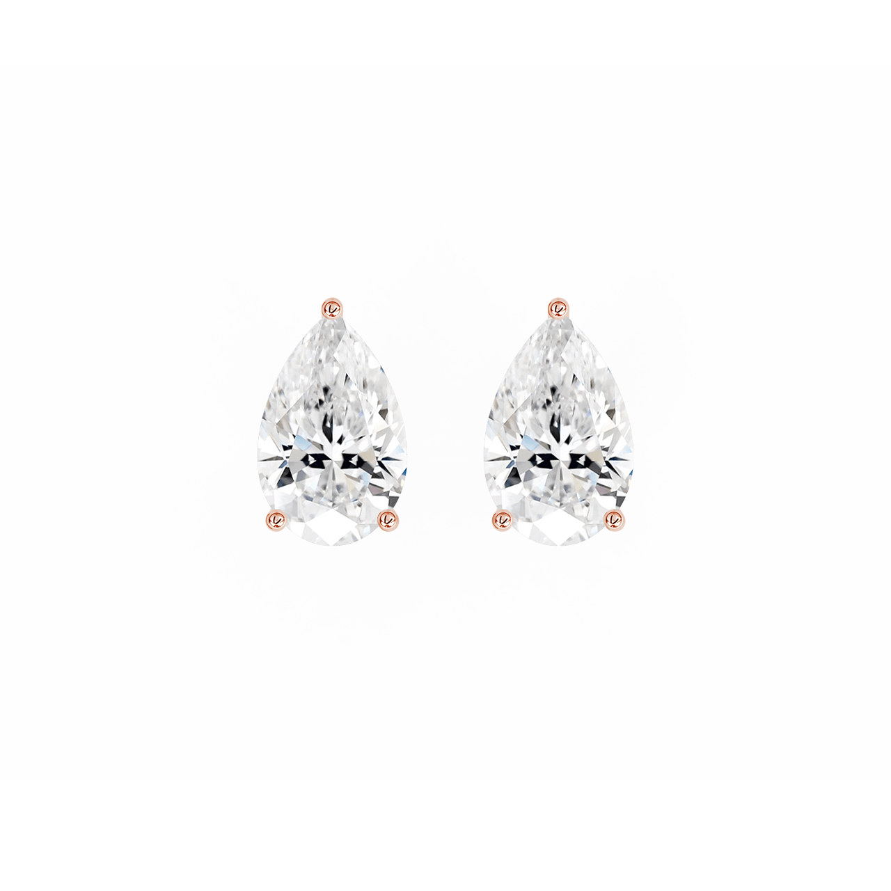 Pear Lab-Grown Diamond Studs – 2.00ct TDW