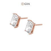 Radiant Natural Diamond Studs – 2.00ct TDW