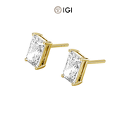 Radiant Lab-Grown Diamond Studs – 2.00ct TDW