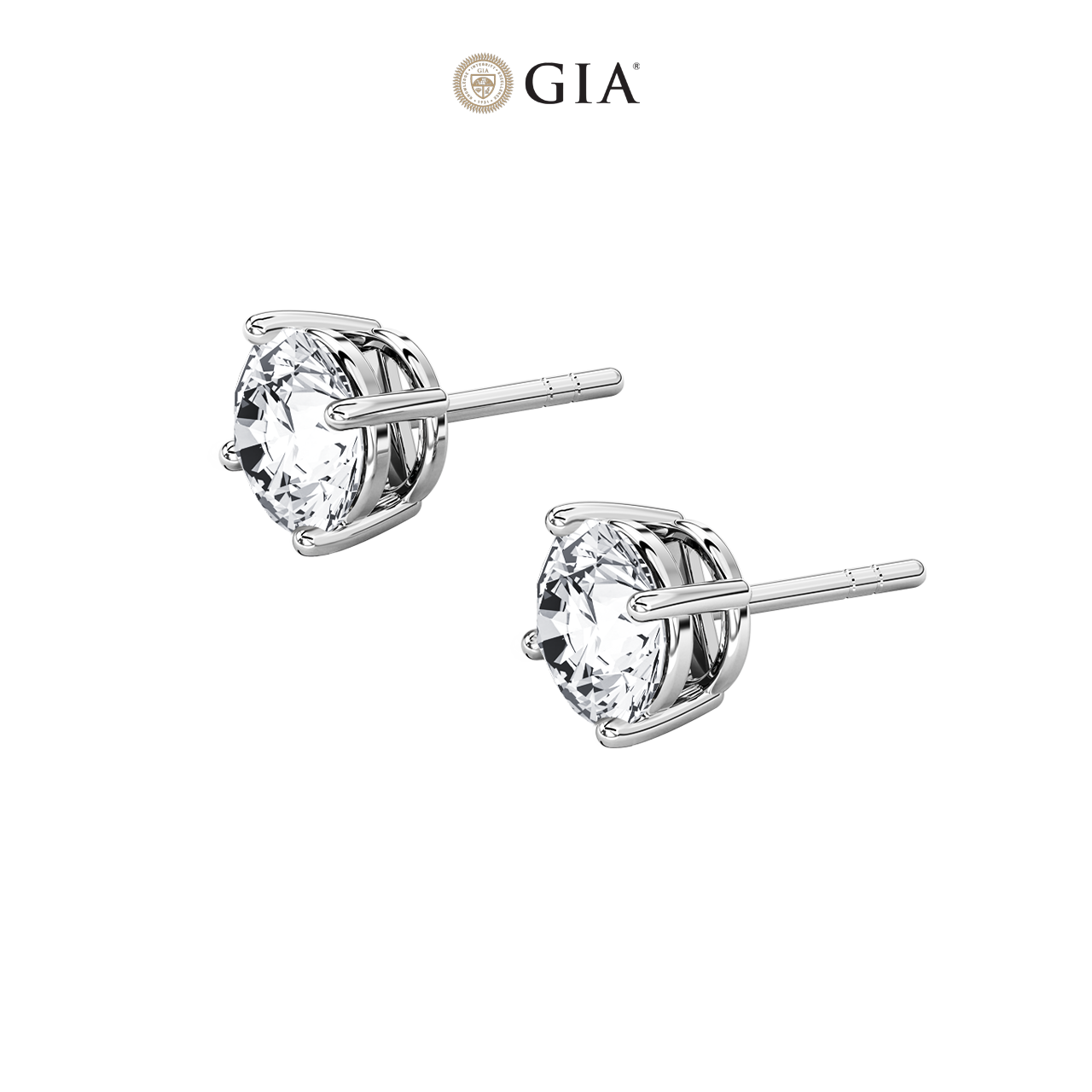 Round Natural Diamond Studs – 2.00ct TDW