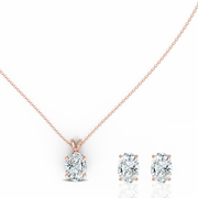 2.00ct Oval Lab-Grown Diamond Pendant set