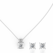 2.00ct Princess Lab-Grown Diamond Pendant set