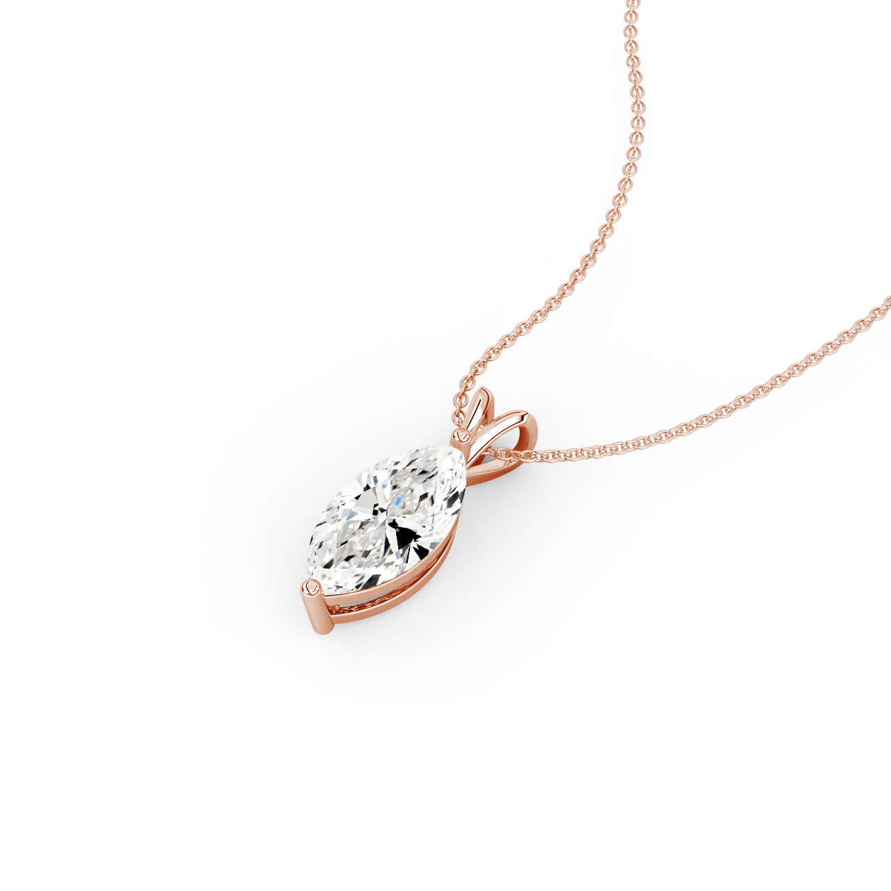 2.00ct Marquise Natural Diamond Pendant