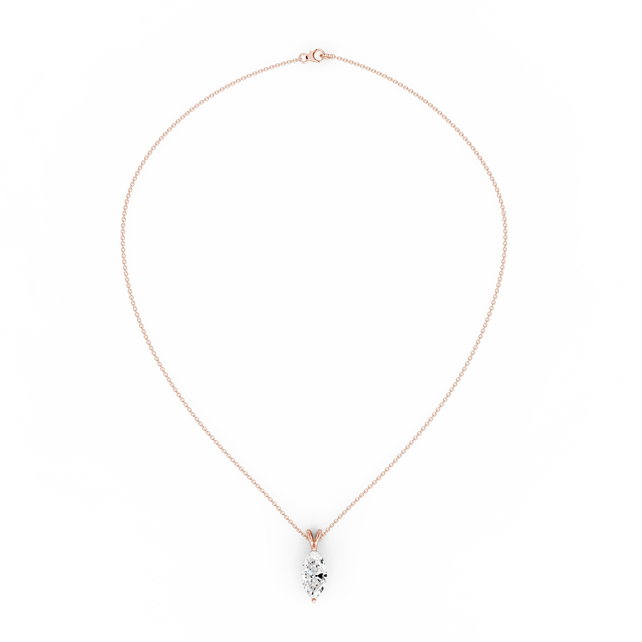 2.00ct Marquise Natural Diamond Pendant
