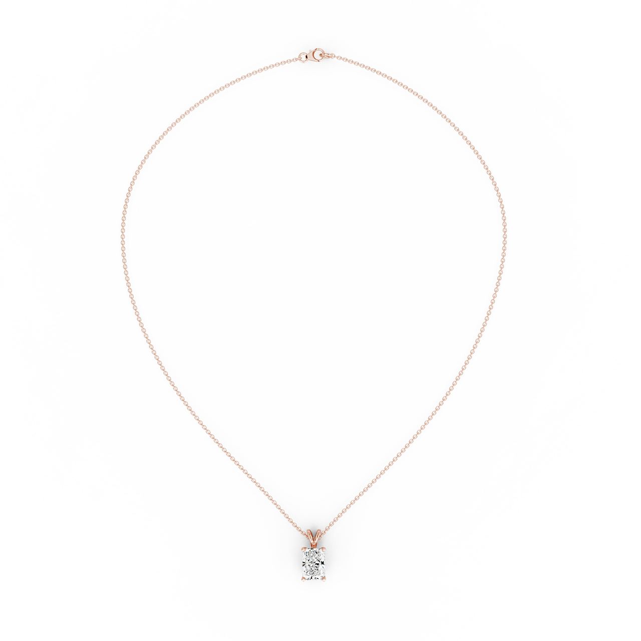 2.00ct Radiant Lab Diamond Pendant