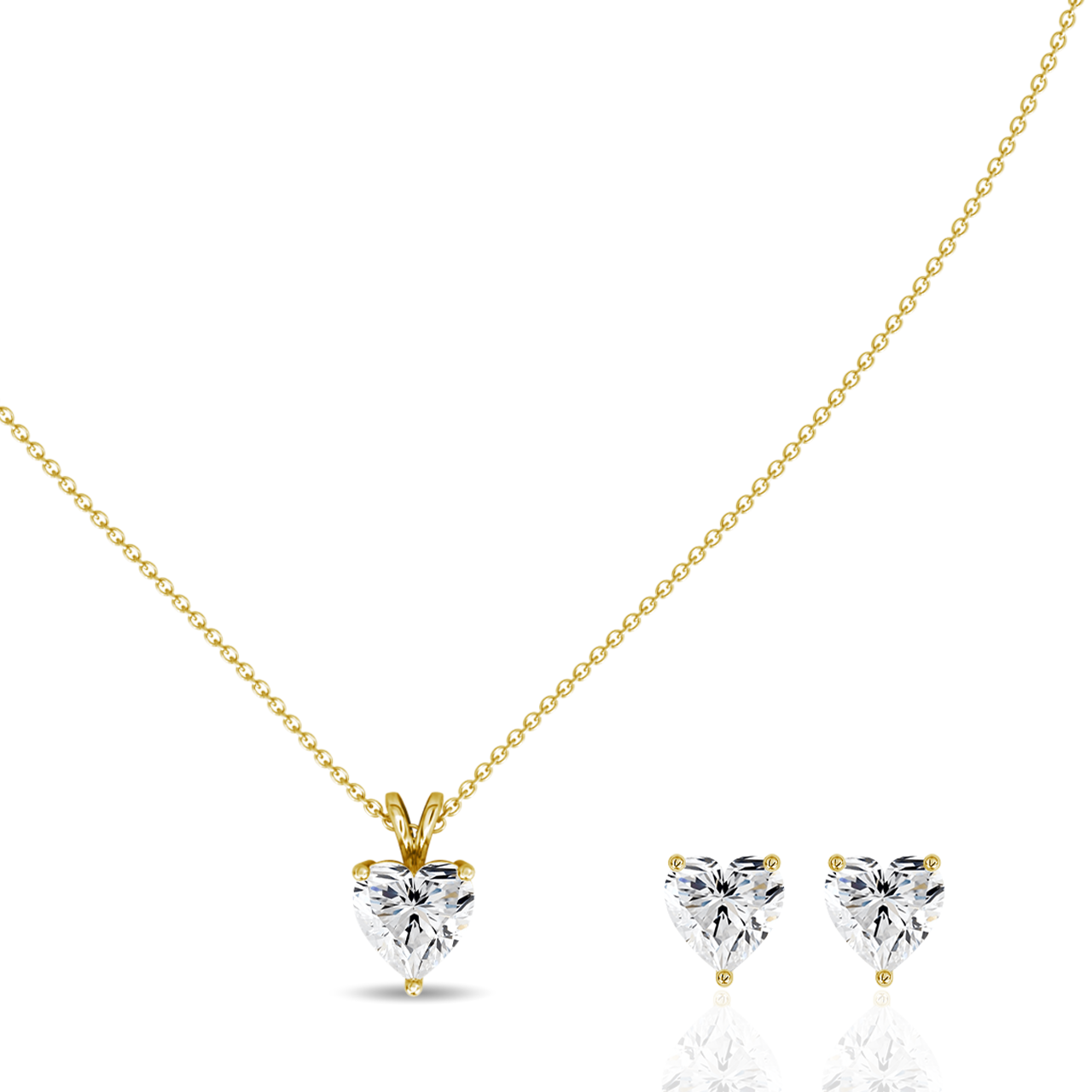 2.00ct Heart Lab-Grown Diamond Pendant set