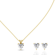2.00ct Heart Natural Diamond Pendant set