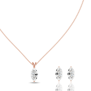 2.00ct Marquise Natural Diamond Pendant set