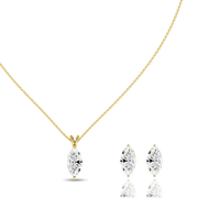2.00ct Marquise Lab-Grown Diamond Pendant set