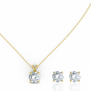 2.00ct Round Lab-Grown Diamond Pendant set