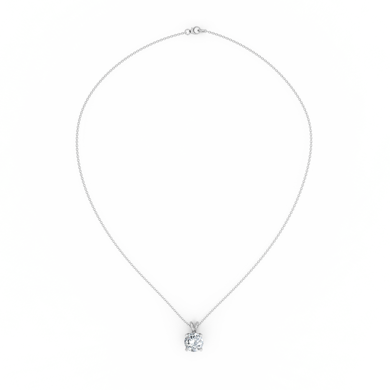 2.00ct Round Natural Diamond Pendant
