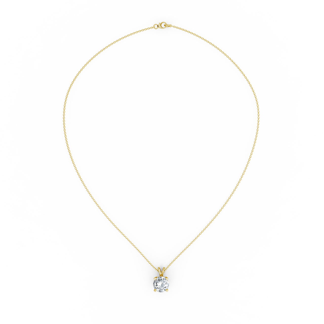 2.00ct Round Lab Diamond Pendant
