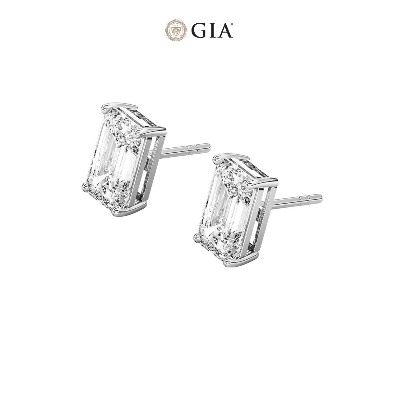 Emerald Natural Diamond Studs – 2.00ct TDW