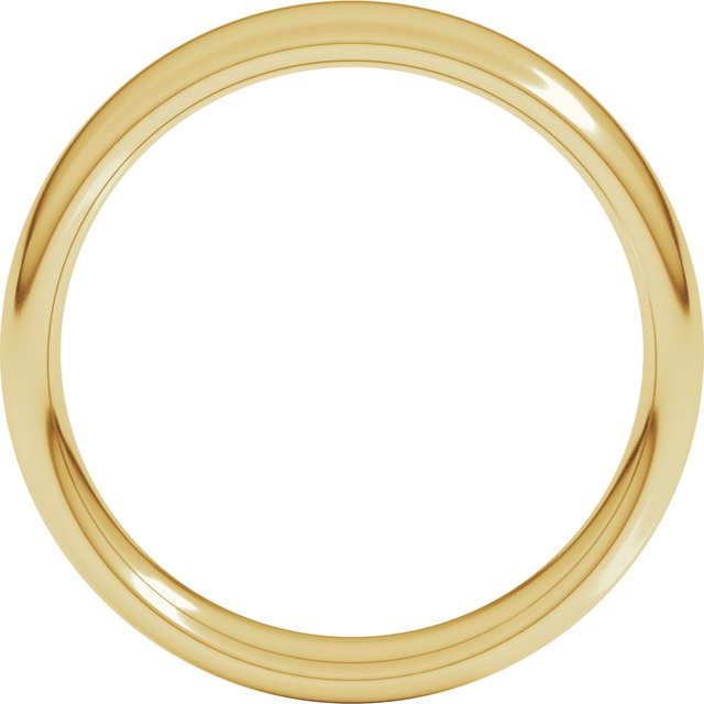 14K Yellow 5 mm Comfort-Fit Standard Weight European-Style Band Size 12.5
