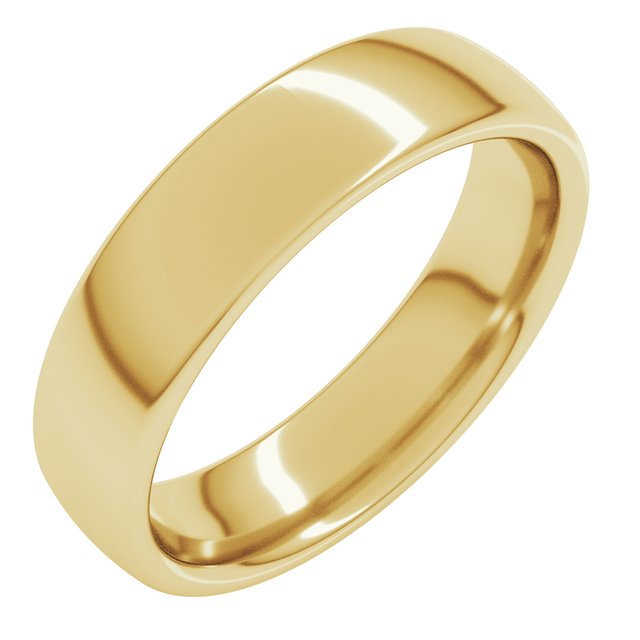 18k Yellow 5 Mm Comfort-fit European-style Band Size 13.5