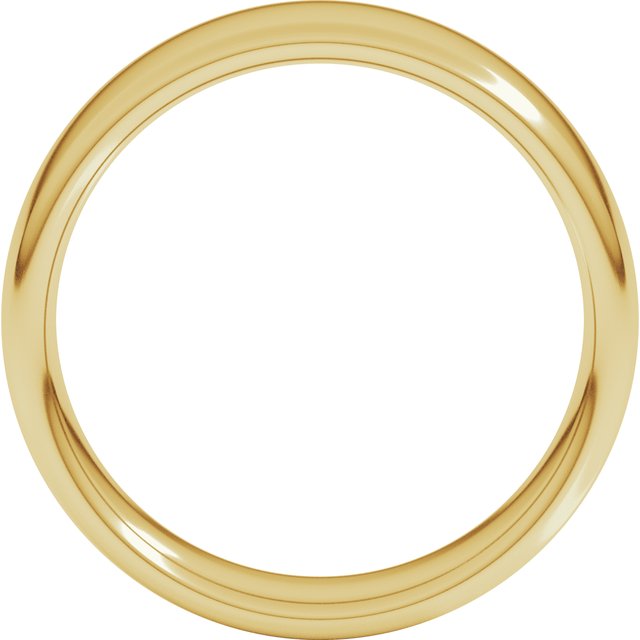 14k Yellow 6 Mm Comfort-fit European-style Band Size 12.5