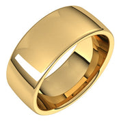 14K Yellow 8 mm Comfort-Fit Standard Weight European-Style Band Size 10