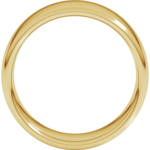 14k Yellow 8 Mm Comfort-fit European-style Band Size 11