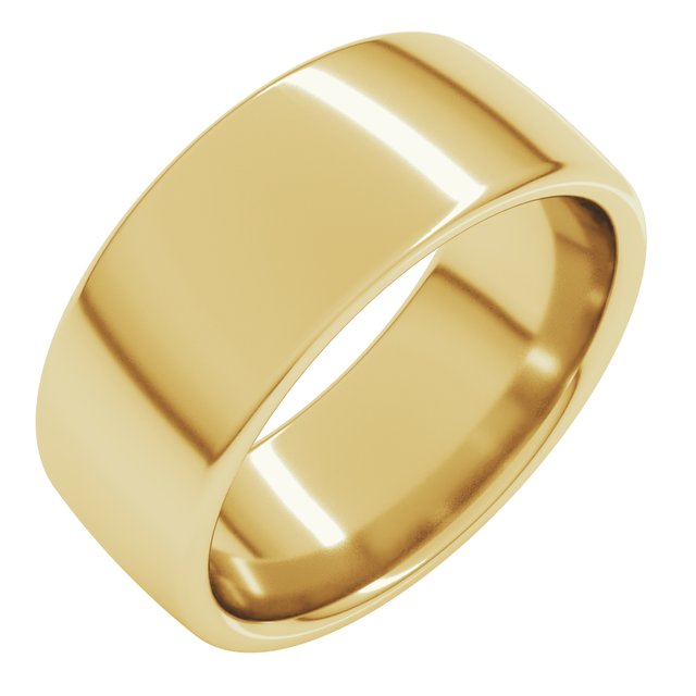 14k Yellow 8 Mm Comfort-fit European-style Band Size 13
