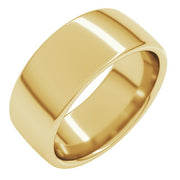 14k Yellow 8 Mm Comfort-fit European-style Band Size 9.5