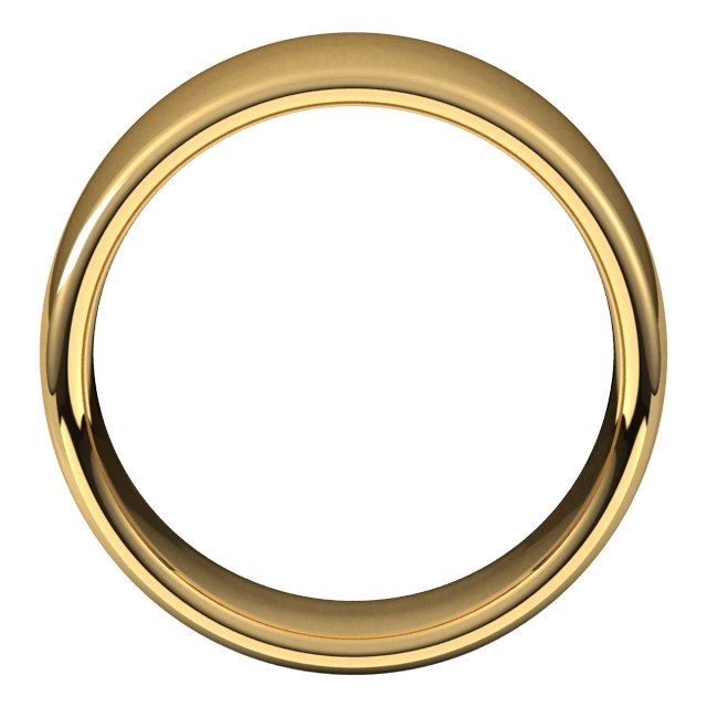14k Yellow 9 Mm Comfort-fit European-style Band Size 7