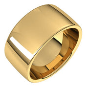 14K Yellow 10 mm Comfort-Fit Standard Weight European-Style Band Size 6