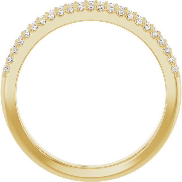 14K Yellow 1/6 CTW Natural Diamond Anniversary Band