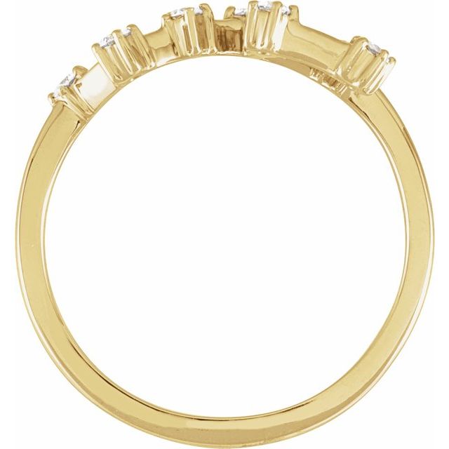 14K Yellow 1/5 CTW Natural Diamond Leo Constellation Ring