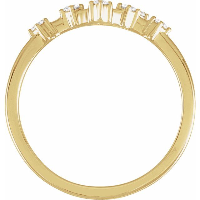 14K Yellow 1/5 CTW Natural Diamond Cancer Constellation Ring