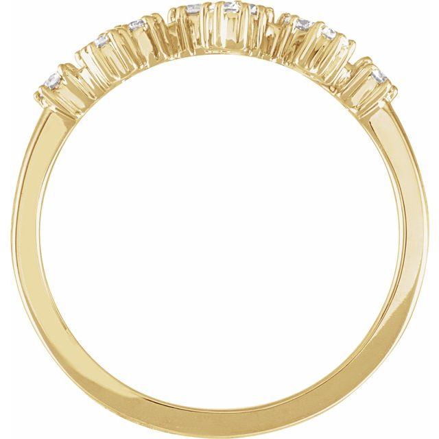 14K Yellow 1/4 CTW Natural Diamond Sagittarius Constellation Ring