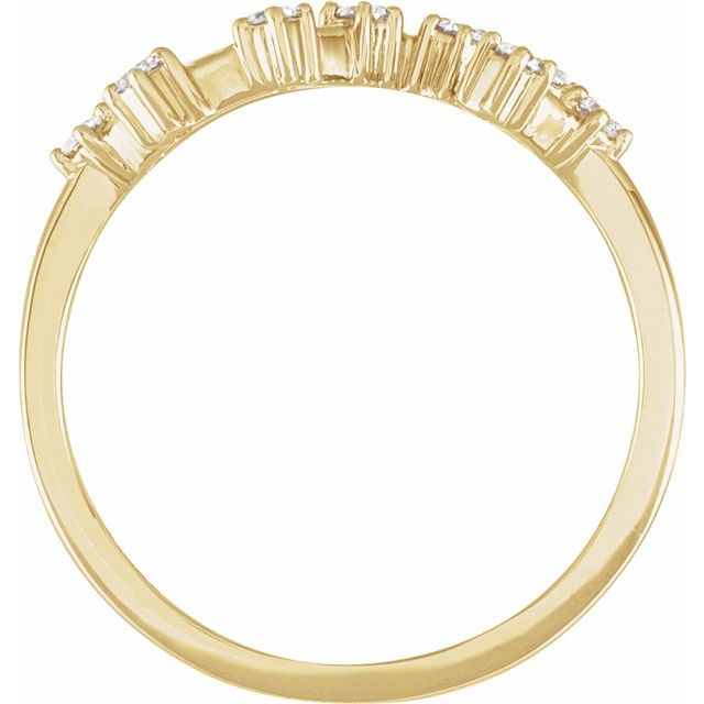 14K Yellow 1/5 CTW Natural Diamond Scorpio Constellation Ring