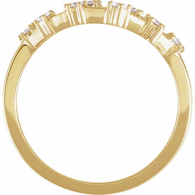 14K Yellow 1/5 CTW Natural Diamond Capricorn Constellation Ring