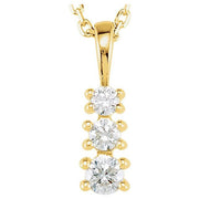 14K Yellow 1/6 CTW Lab-Grown Diamond 18' Necklace