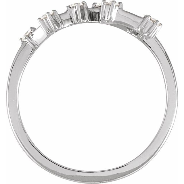 14K White 1/5 CTW Natural Diamond Leo Constellation Ring