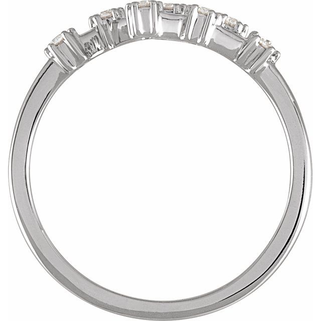 14K White 1/6 CTW Natural Diamond Virgo Constellation Ring