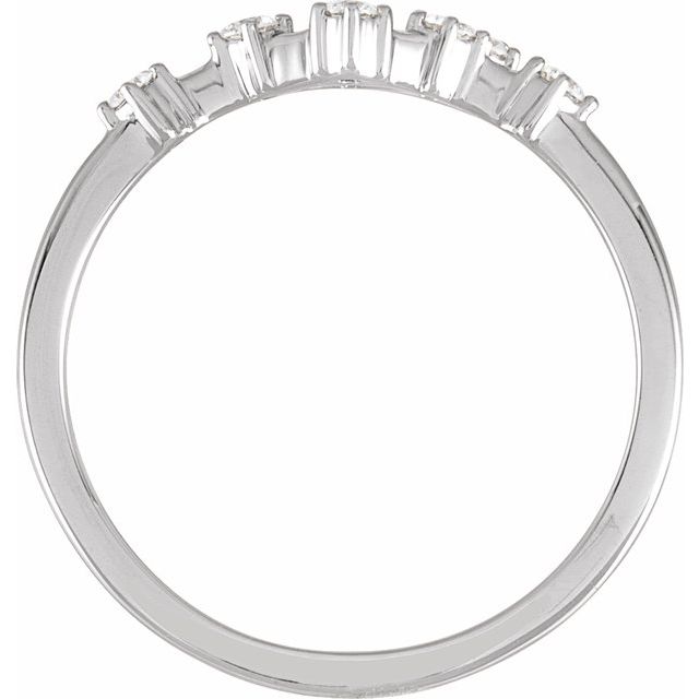 14K White 1/5 CTW Natural Diamond Cancer Constellation Ring