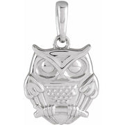 Sterling Silver Owl Pendant
