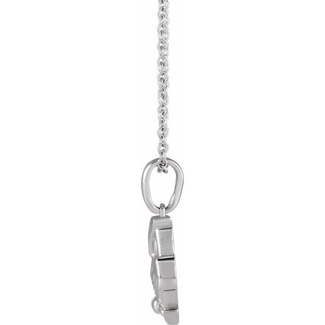 Sterling Silver Owl 16-18' Necklace