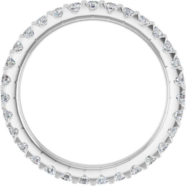 14K White 7/8 CTW Lab-Grown Diamond  Eternity Band