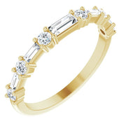 14K Yellow 1/2 CTW Natural Diamond Matching Band