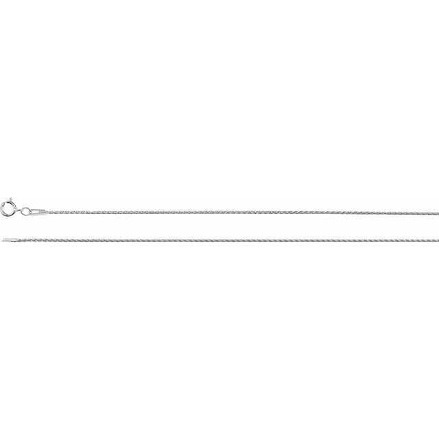 Sterling Silver 1 mm Wheat 20' Chain