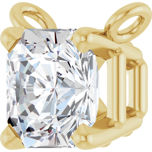 14K Yellow 1/2 CT Lab-Grown Diamond Necklace Center