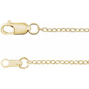 18K Yellow 1.3 mm Cable 16' Chain