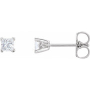 14K White 1/2 CTW Natural Diamond Earrings