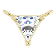 14K Yellow 1/6 CT Natural Diamond Necklace Center