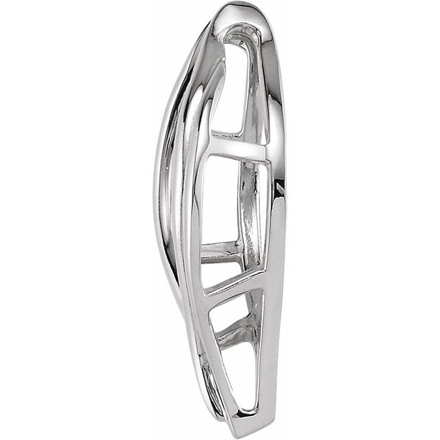 14K White Pendant Enhancer