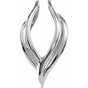 14K White Pendant Enhancer