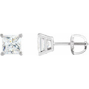 14K White 1/2 CTW Natural Diamond Earrings