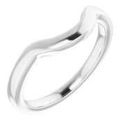 14K White Band for 9 mm Round Ring